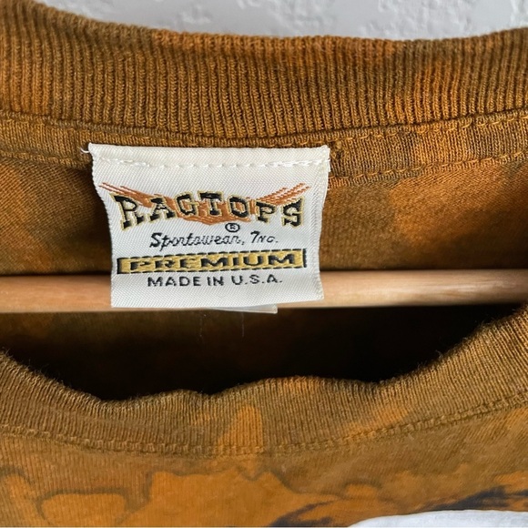 Ragtops Bald Eagle Shirt Mens Medium Made in USA Nature Patriotic Tie Dye - Picture 7 of 8